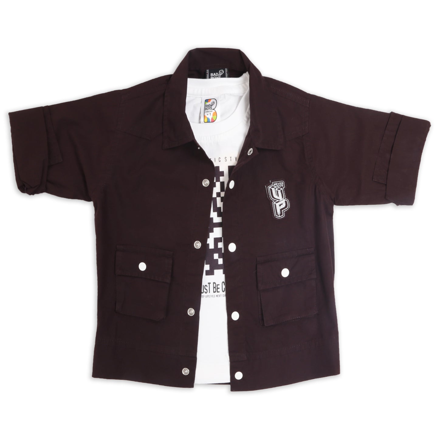 Trendy Jacket, Printed Tee & Joggers: Perfect Casual Outfit for Boys