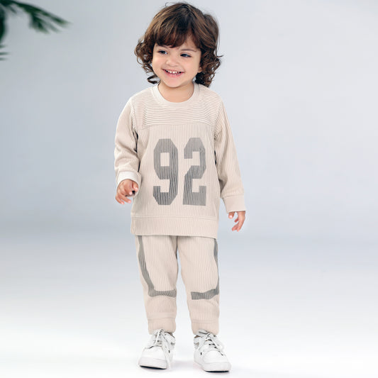 Playful Printed Tee & Joggers: Boys’ Comfy Casual Style Essential