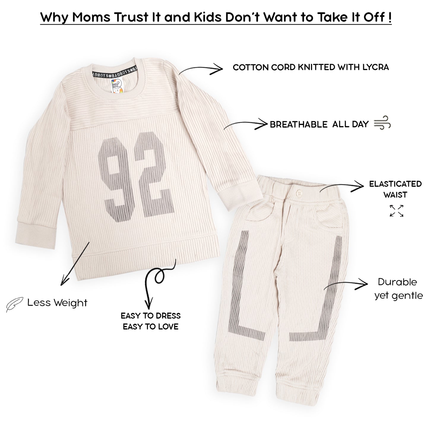 Playful Printed Tee & Joggers: Boys’ Comfy Casual Style Essential