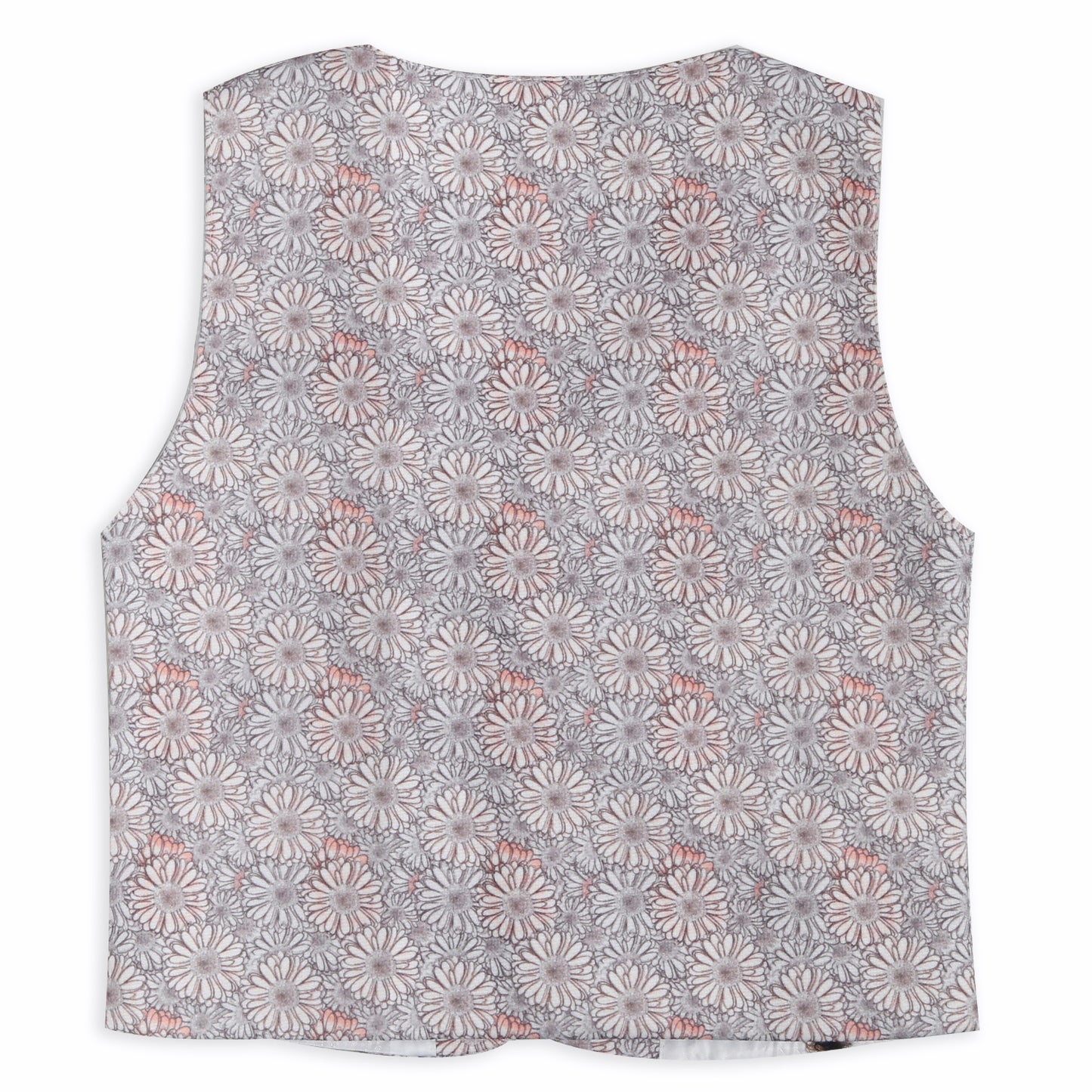 Little Party Star Outfit with Printed Waistcoat Bow Charm