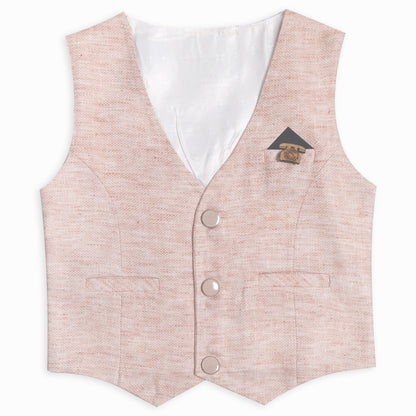 Mini Gentleman Party Outfit with Smart Waistcoat Bow Charm