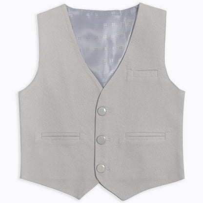 Little Party Prince Set with Printed Shirt Waistcoat Bow