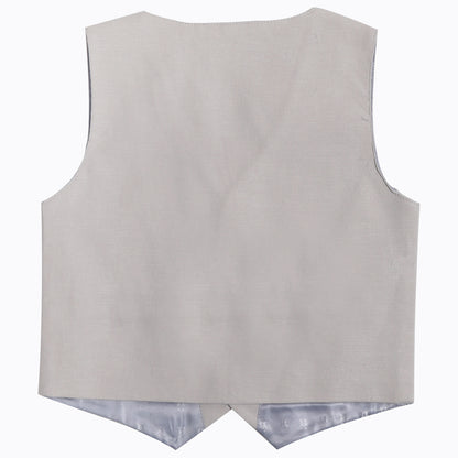 Little Party Prince Set with Printed Shirt Waistcoat Bow