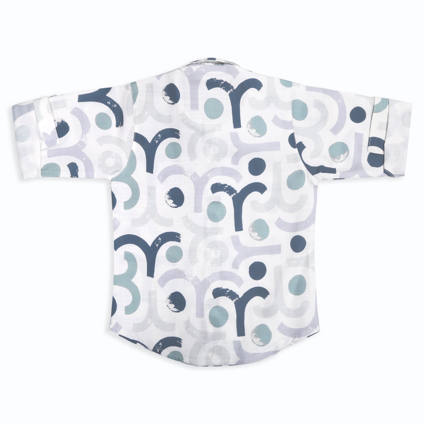 Little Gentleman Party Set with Printed Shirt Waistcoat Charm Bow