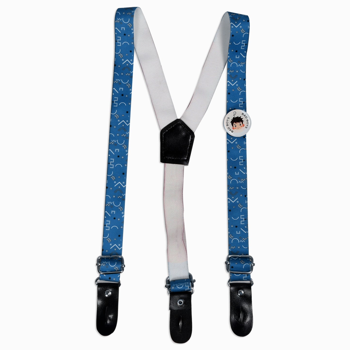 Tiny Party Rockstar Outfit with Printed Shirt Suspender Bow