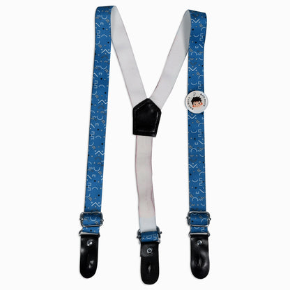 Tiny Party Rockstar Outfit with Printed Shirt Suspender Bow