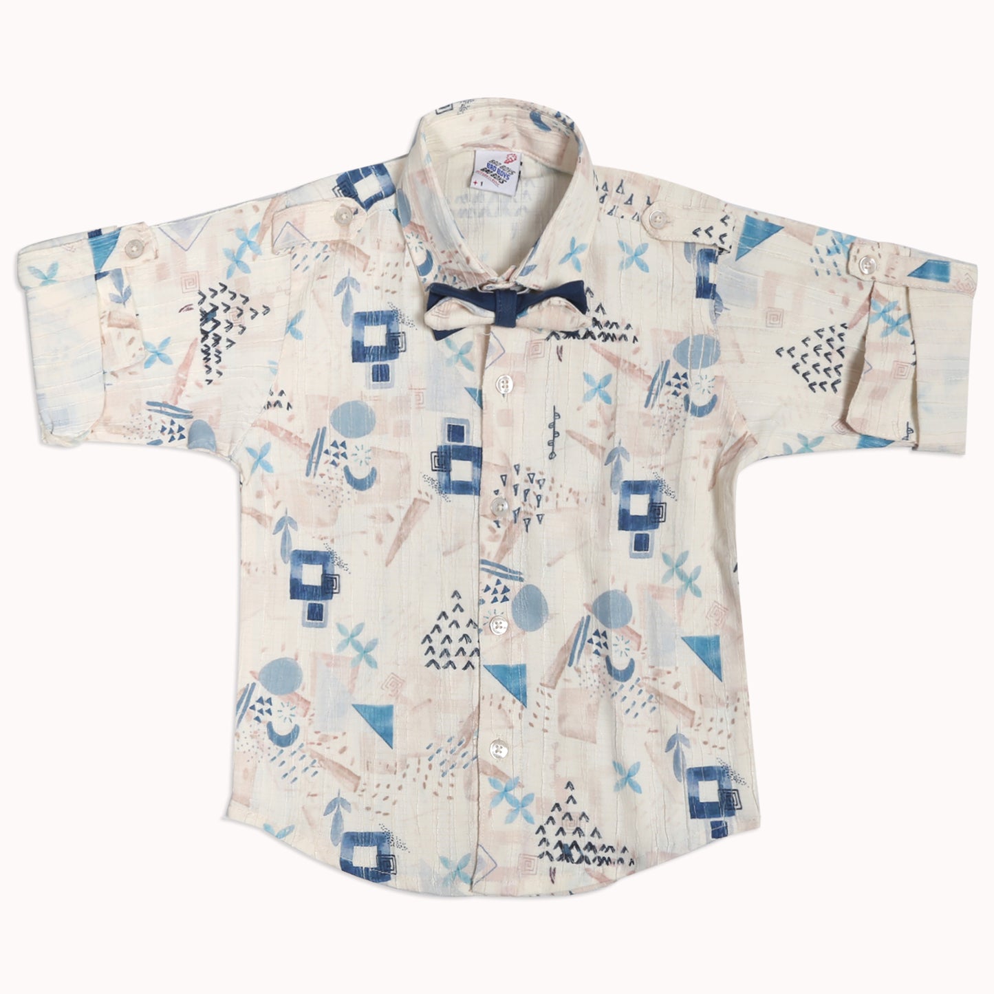 Tiny Party Rockstar Outfit with Printed Shirt Suspender Bow