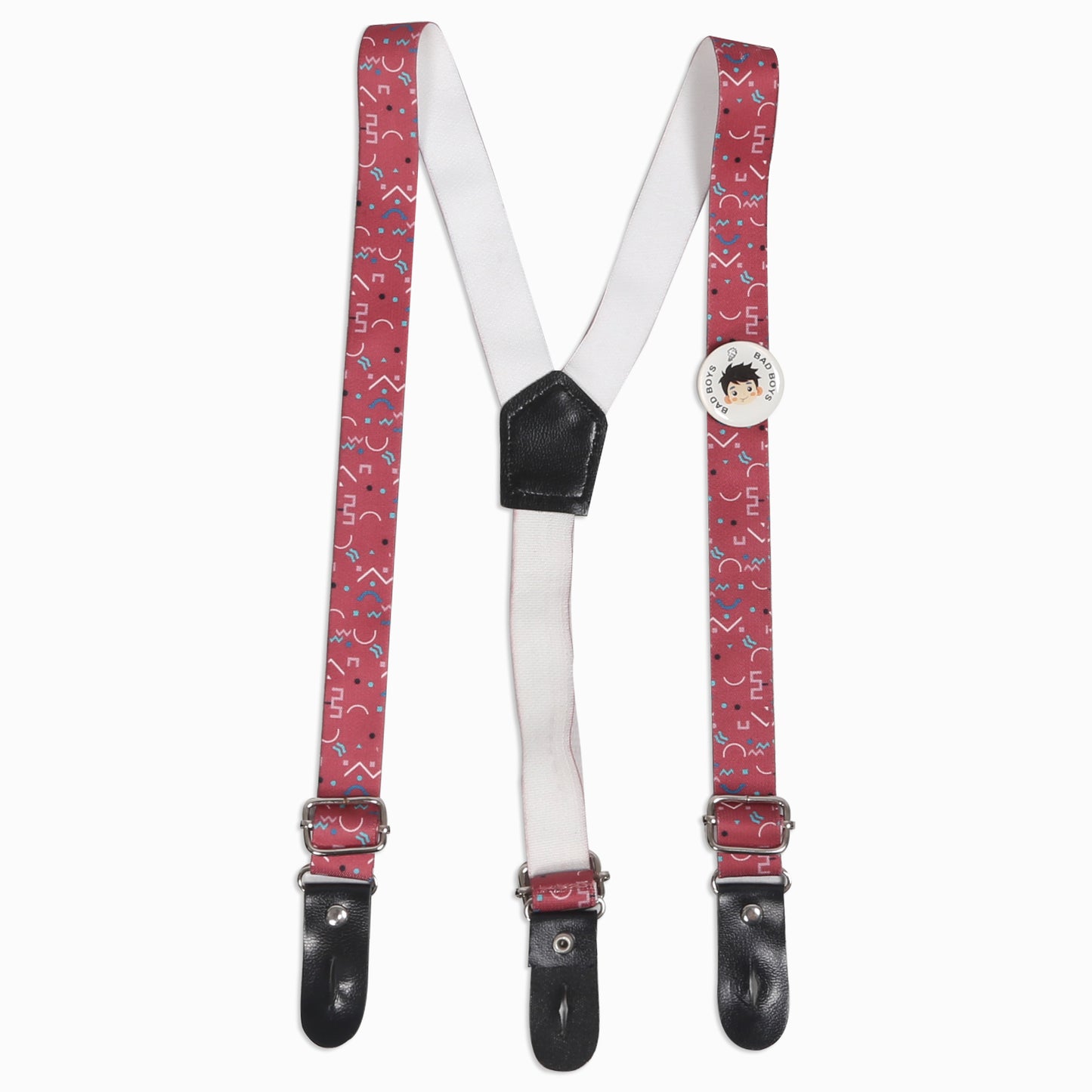 Tiny Party Rockstar Outfit with Printed Shirt Suspender Bow