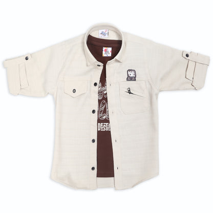 Smart Shirt, Fun Inner Tee & Pants: Everyday Casual Cool