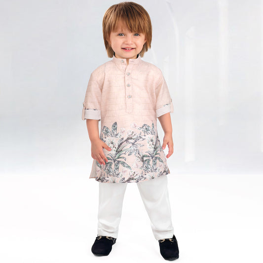 Tiny Traditions Shine Bright in This Playful Printed Kurta Set