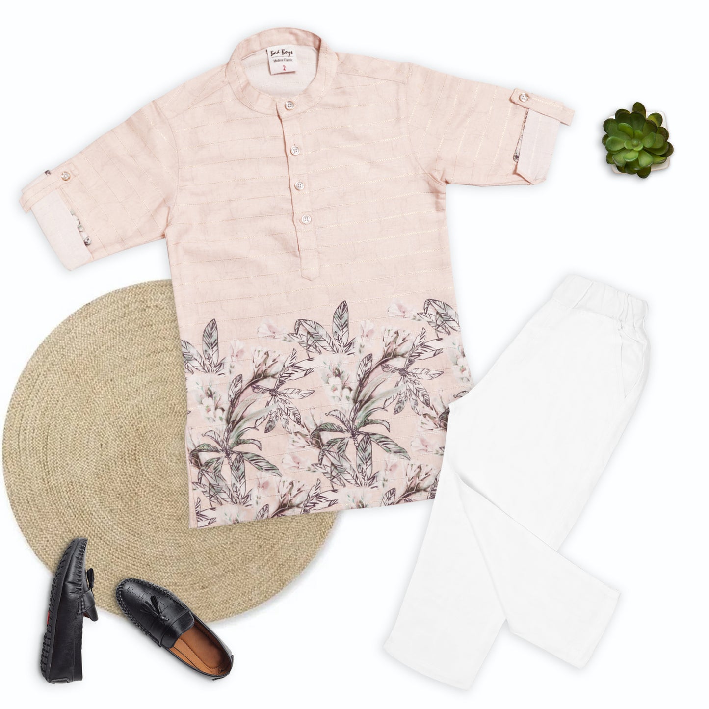 Tiny Traditions Shine Bright in This Playful Printed Kurta Set