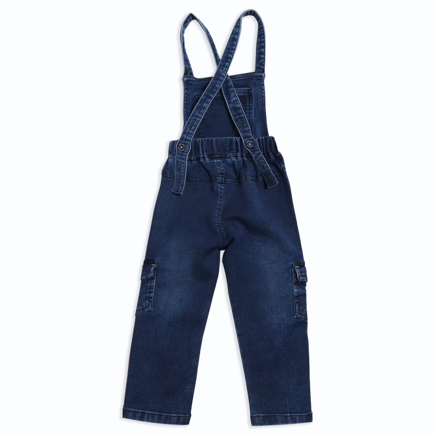 Playful Printed Tee With Cute Dungarees For Little Explorers