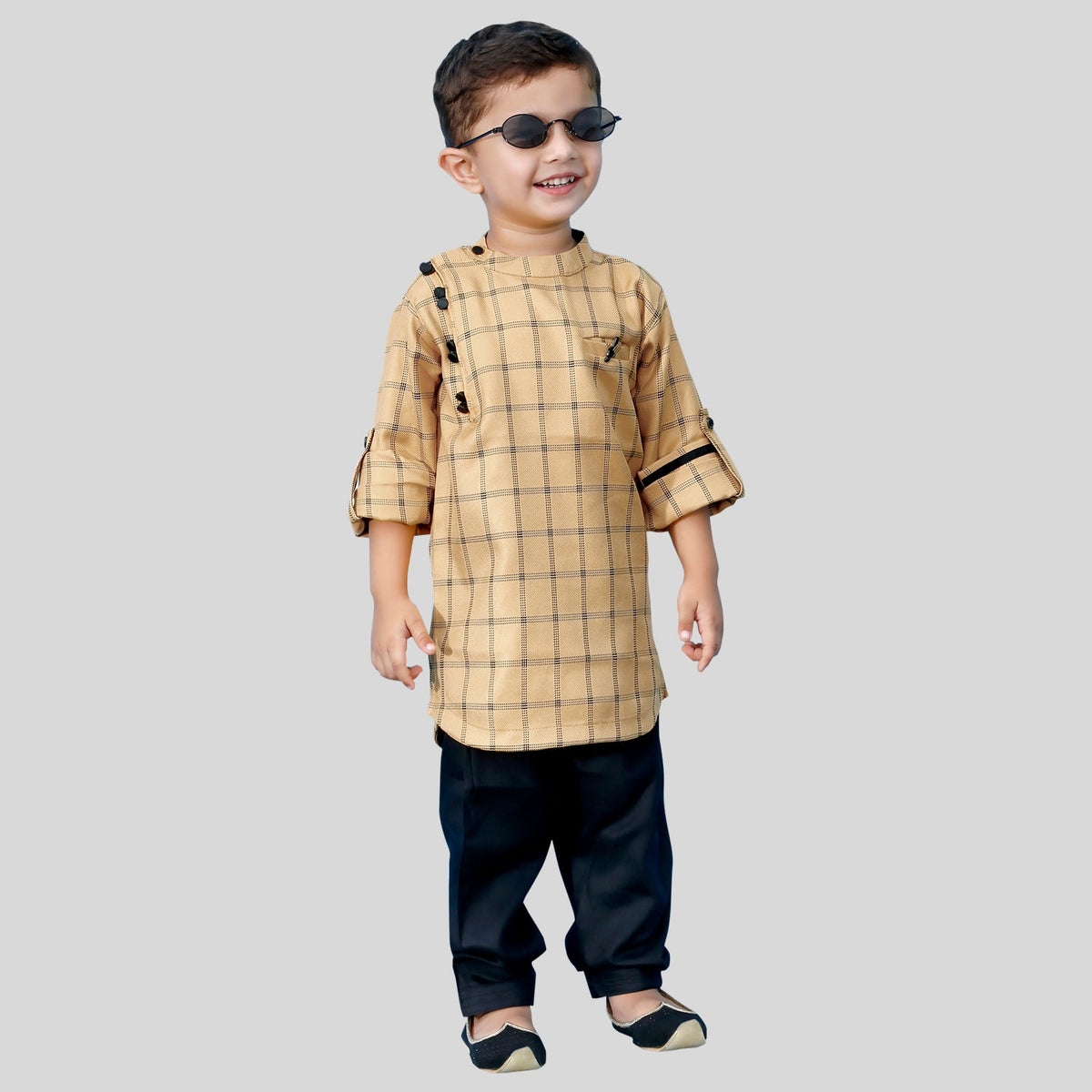 Ethnic Kurta Set - Khaki