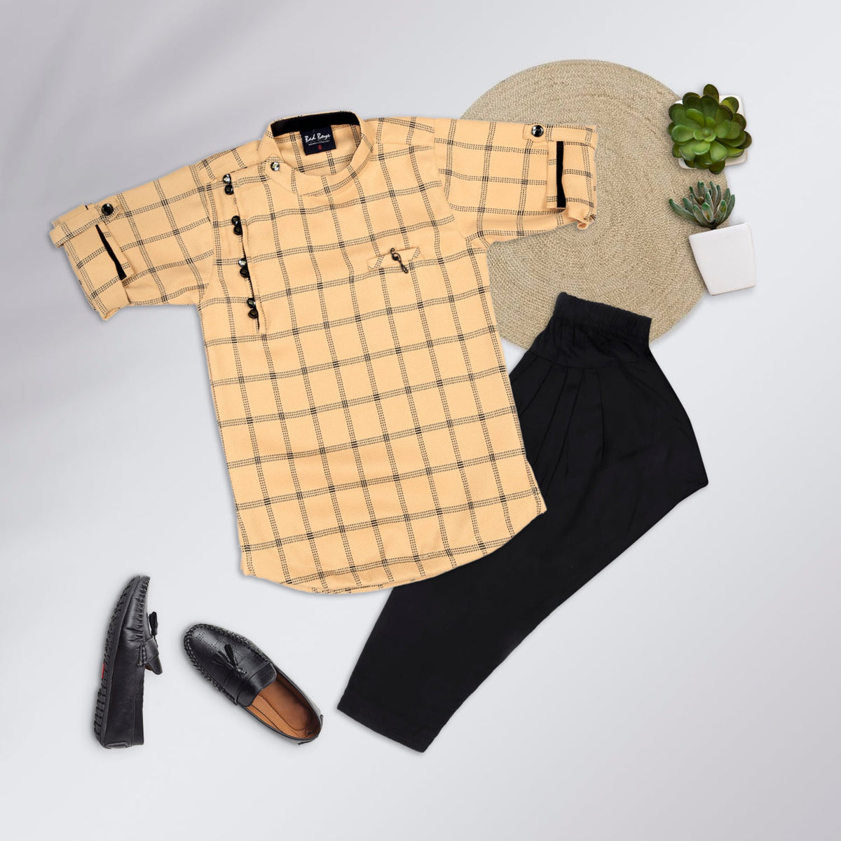 Ethnic Kurta Set - Khaki