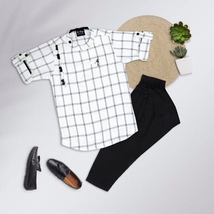 Ethnic Kurta Set - White