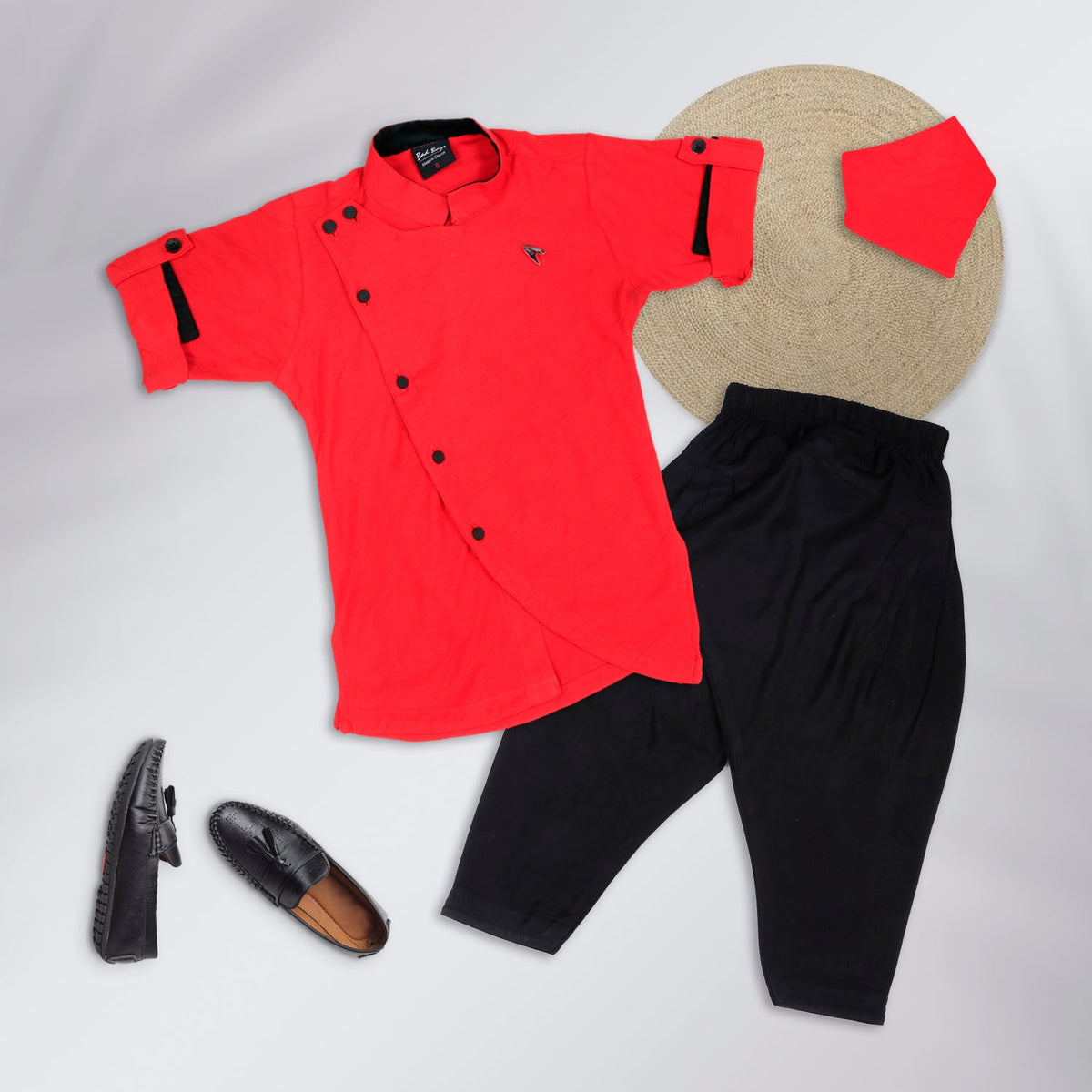 Ethnic Kurta Set - Red