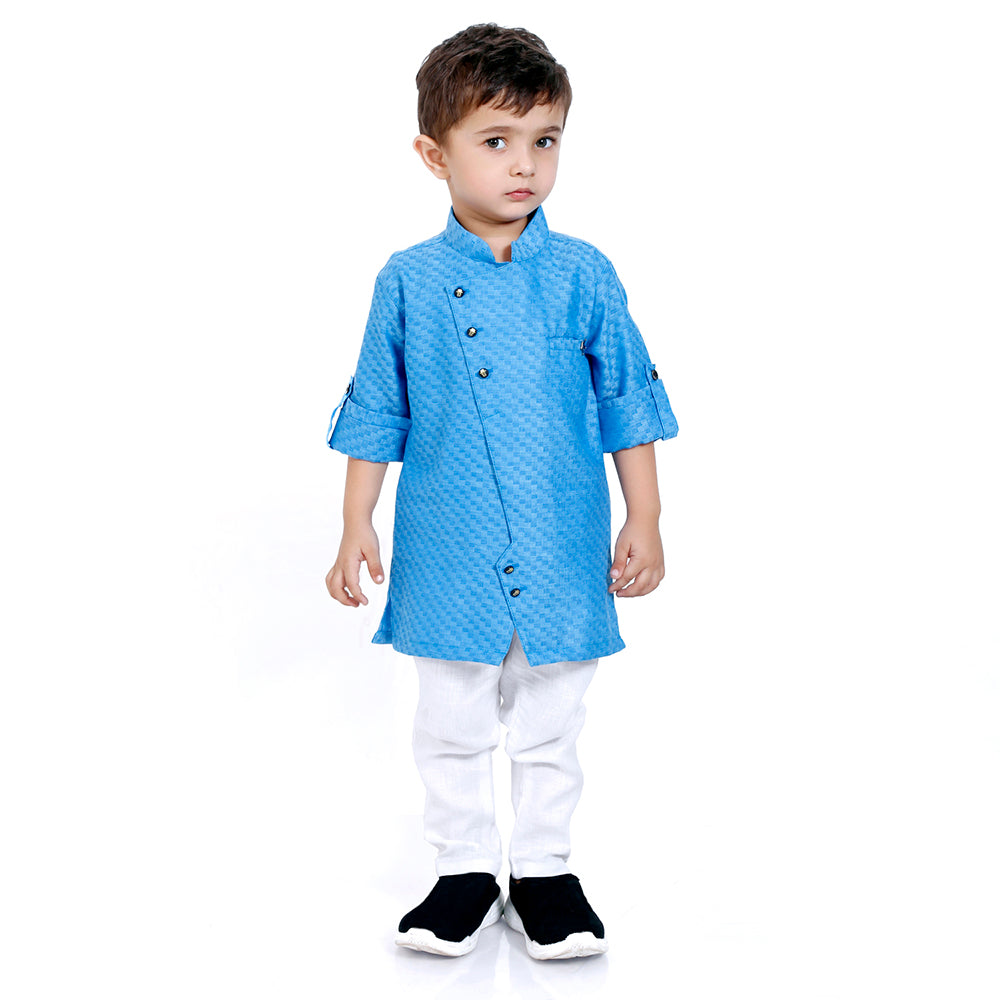 Elegant Ethnic Wear Kurta Set - Blue