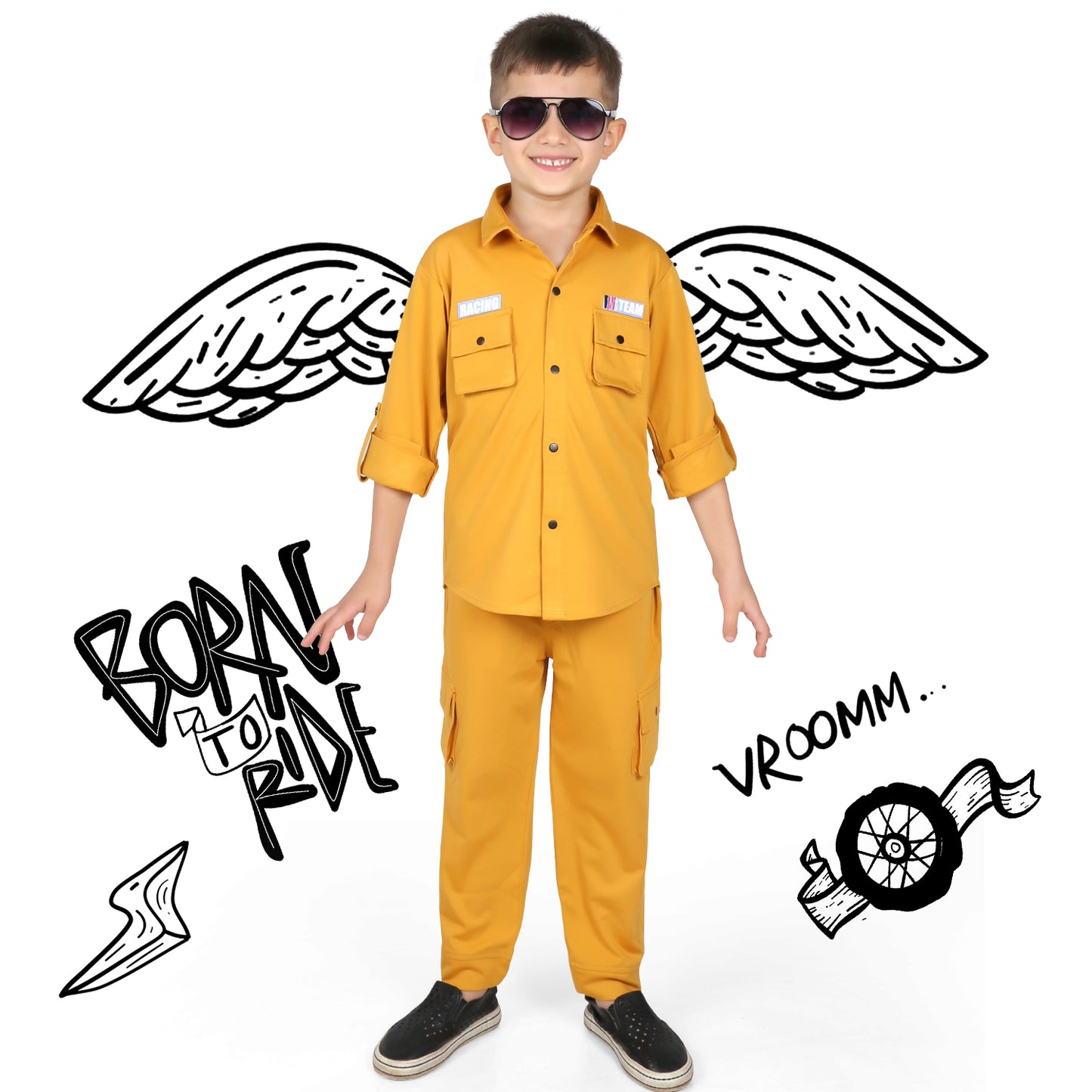 "Start Your Engines: Race to Fun with Racing Co-ord Set!"
