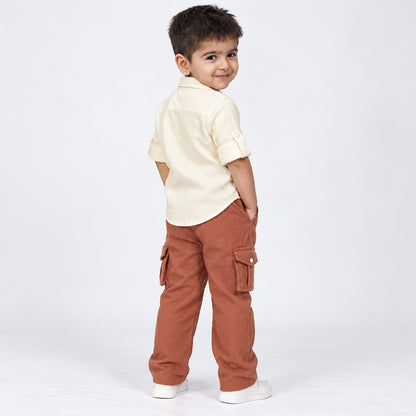 Urban Buddy Shirt & Cargo Pants Set – Rust
