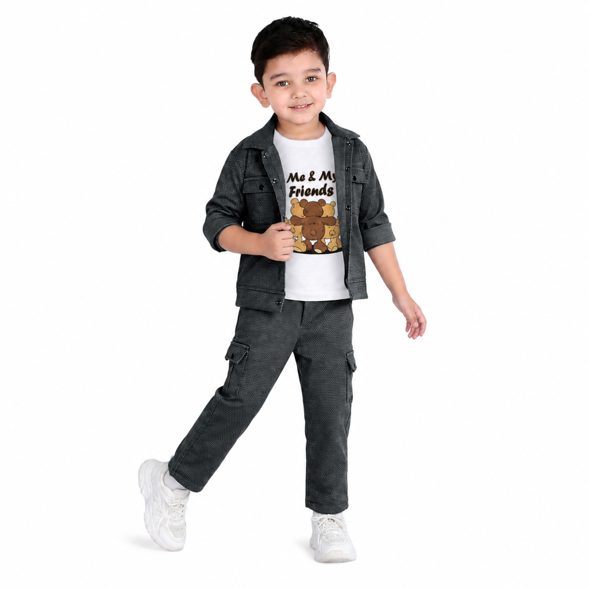 Street Style Star: Jacket, Printed T-Shirt, and Pant Set!