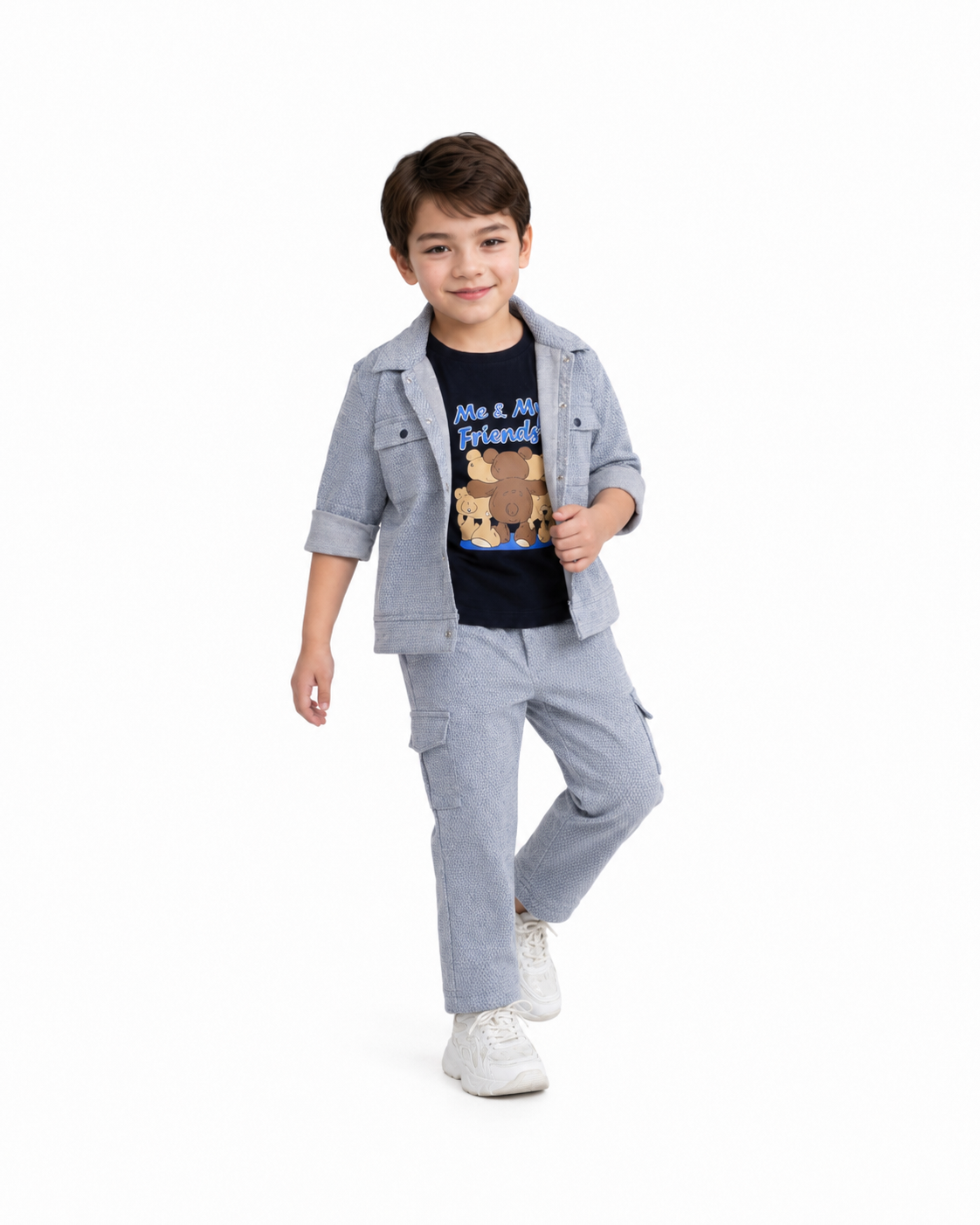 Street Style Star: Jacket, Printed T-Shirt, and Pant Set!