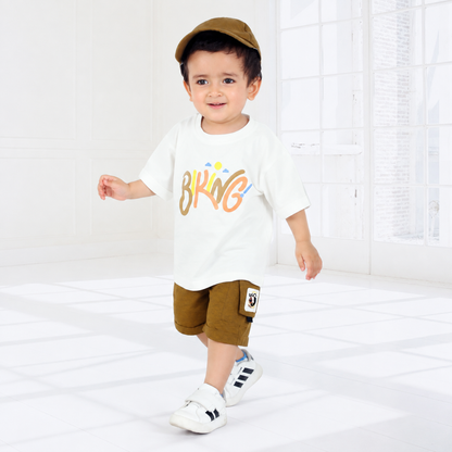 Coolest Combo Ever: Tee, Shorts, Cap—Adventure Starts Here!