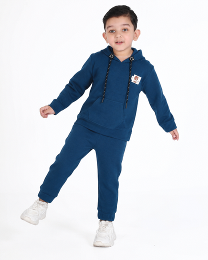 Cozy Cool: Hoodie T-Shirt and Jogger Set for Kids!
