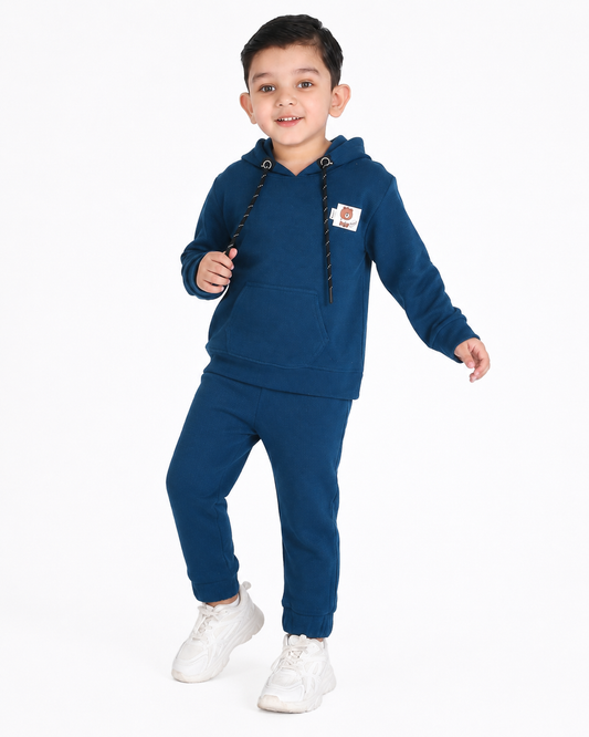 Cozy Cool: Hoodie T-Shirt and Jogger Set for Kids!