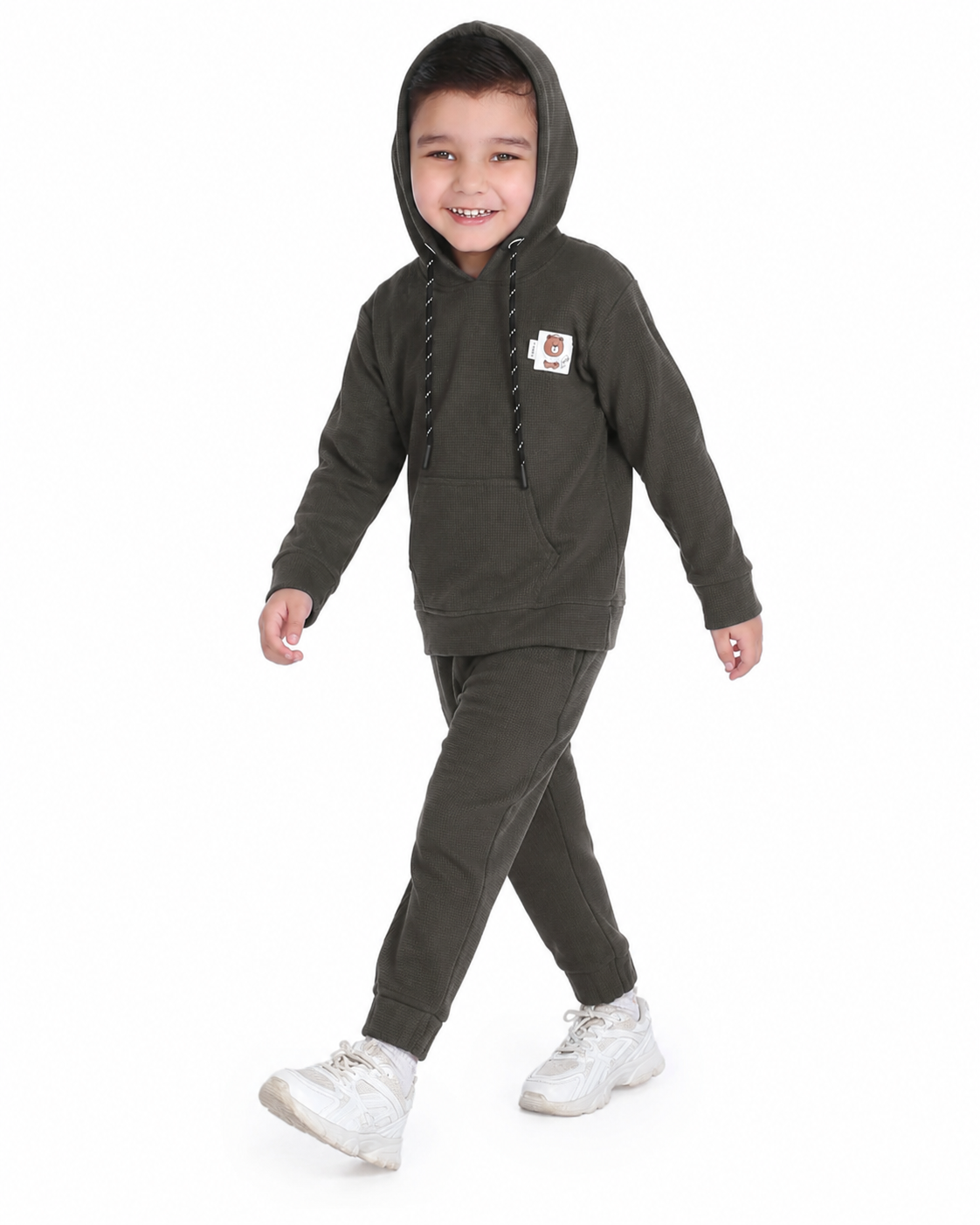 Cozy Cool: Hoodie T-Shirt and Jogger Set for Kids!