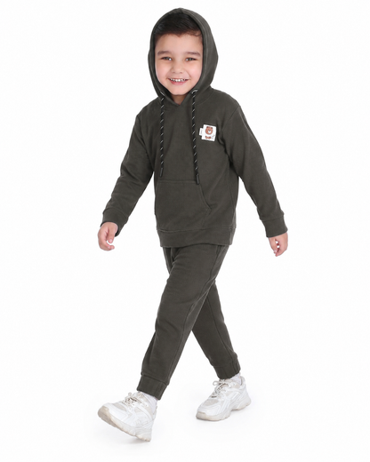 Cozy Cool: Hoodie T-Shirt and Jogger Set for Kids!