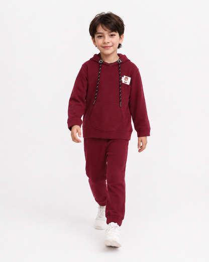 Cozy Cool: Hoodie T-Shirt and Jogger Set for Kids!