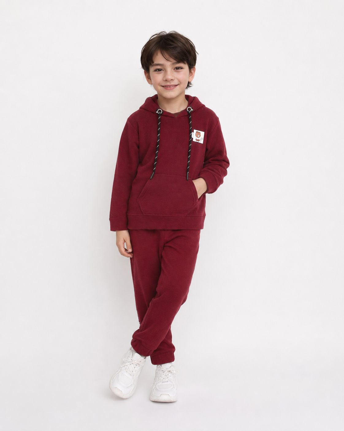 Cozy Cool: Hoodie T-Shirt and Jogger Set for Kids!