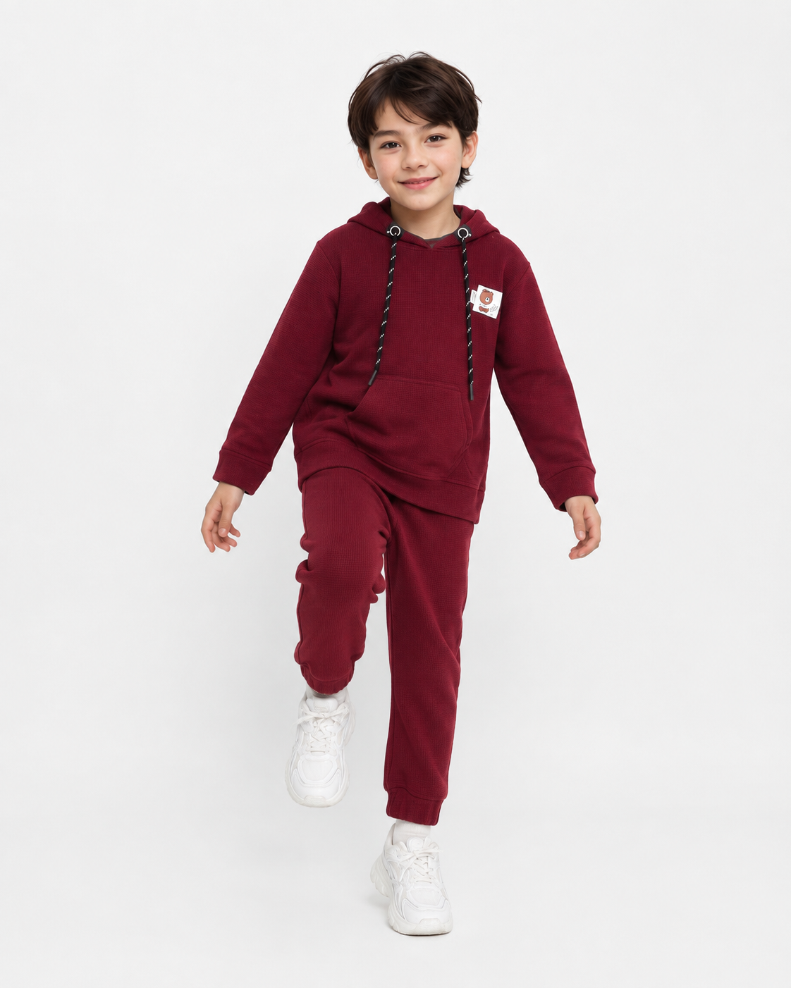 Cozy Cool: Hoodie T-Shirt and Jogger Set for Kids!