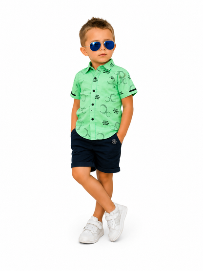 Prints and Denim! Fun Combo for Little Adventurers Under Four.