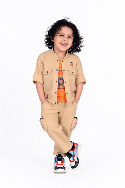 Trendy Jacket, Fun Printed Tee & Pants: Boys’ Casual Style