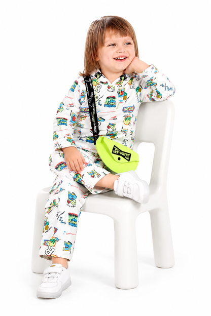 Printed Hoodie Tee, Joggers & Bag: Little Style, Big Adventures