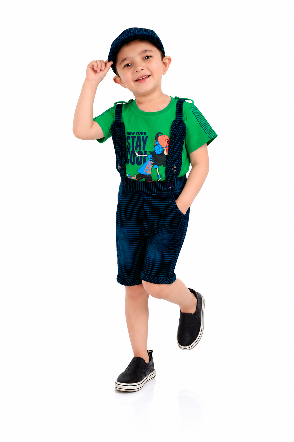 Denim Party Shorts set for little boys