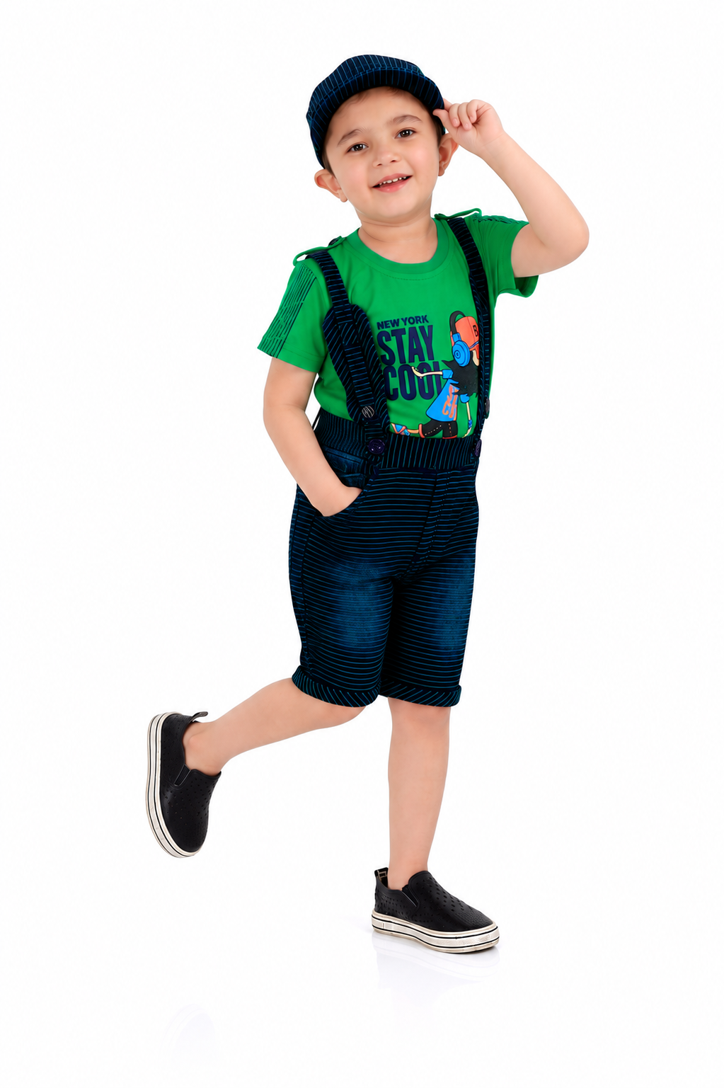 Denim Party Shorts set for little boys