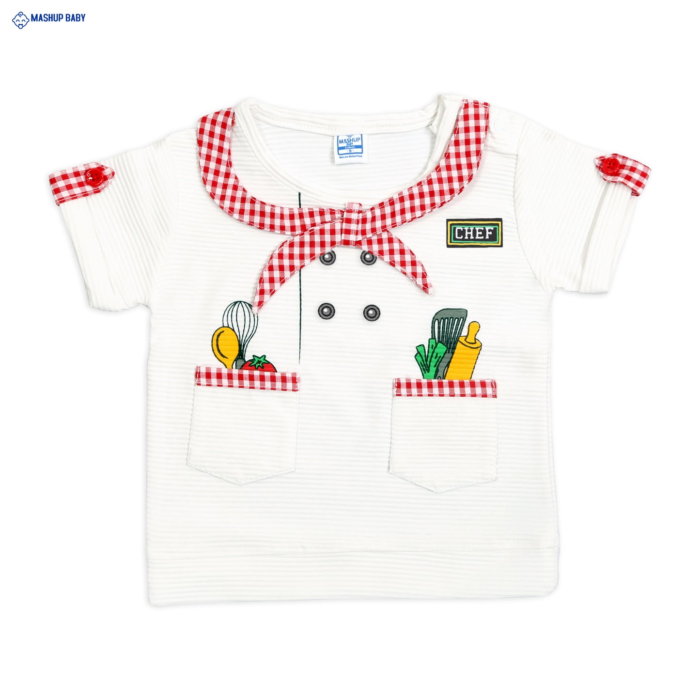 Mini Chef Magic: T-Shirt, Shorts, and Chef Cap Set!