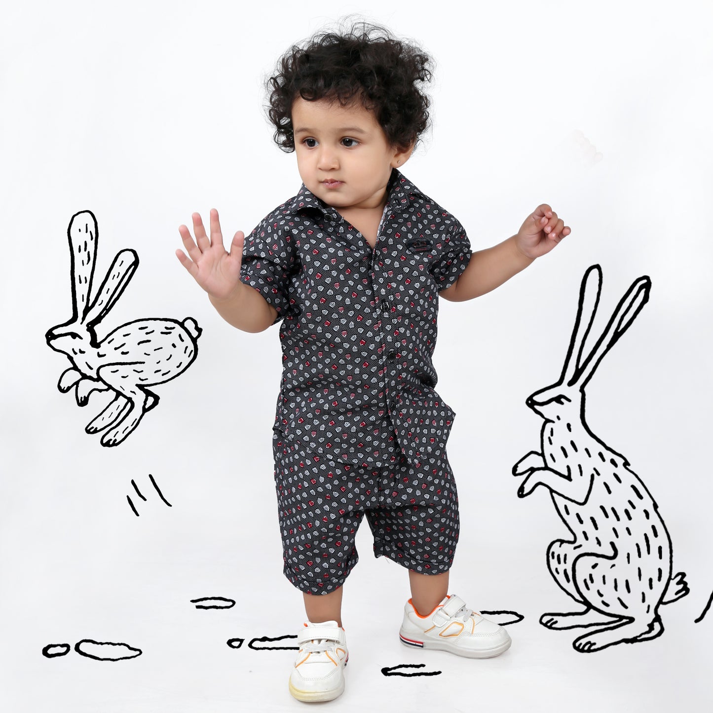 "Unleash the Playfulness: Vibrant T-Shirt and Shorts Co-ord Set for Boys!"
