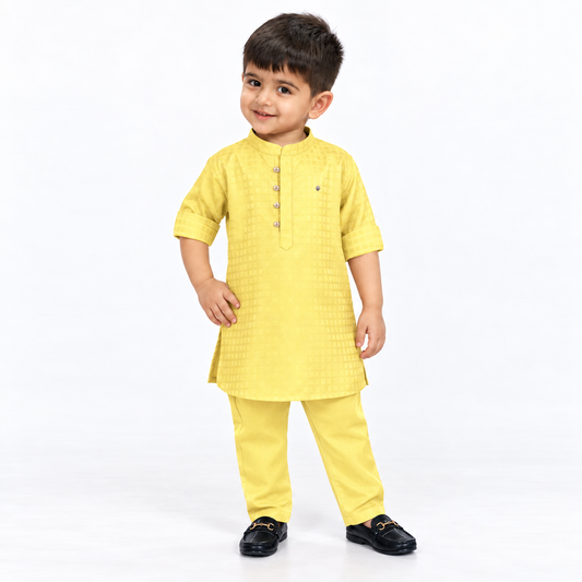 Classic Mandarin Collar Kurta & Pants Set