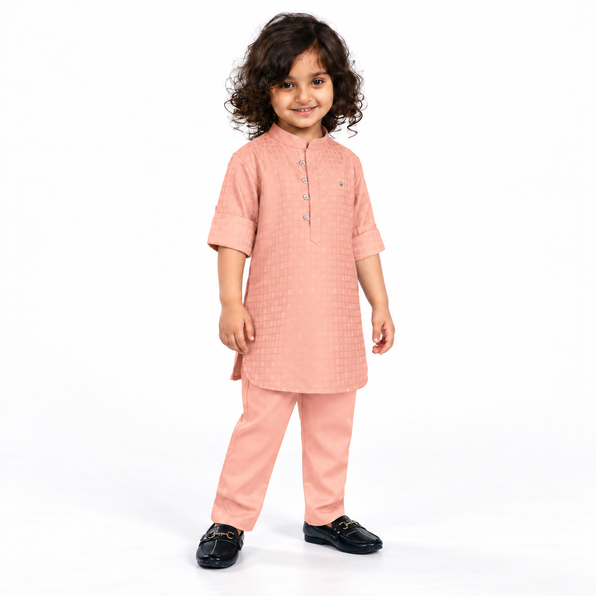 Classic Mandarin Collar Kurta & Pants Set