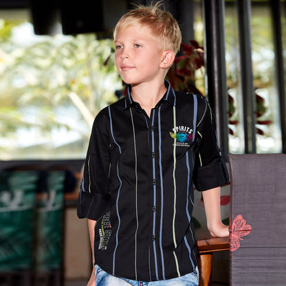 Stripe It Right: Stylish Shirt for Young Fashion Enthusiasts!