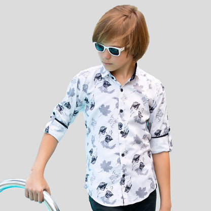 Funky Prints Unleashed: Elevate Casual Vibes with This Unique Shirt!