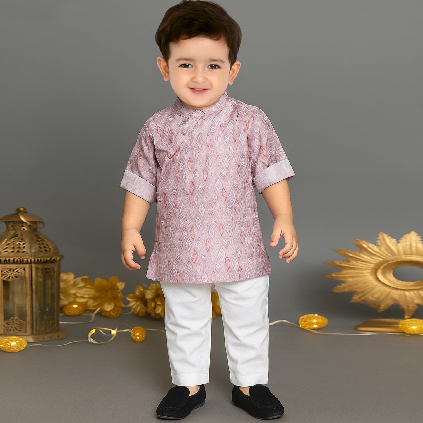 Festive Fun Begins: Printed Kurta Pajama Set for Littles!