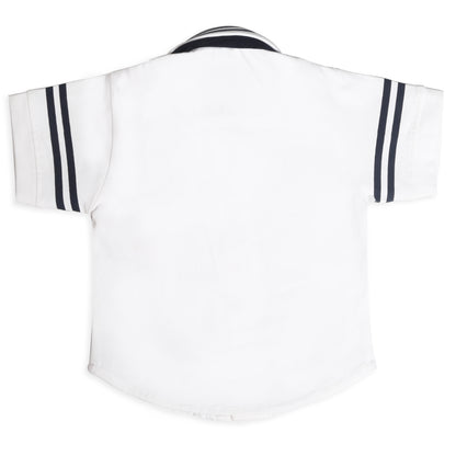 Adorable Sailor Shirt, Shorts & Cap: Cutest Captain on Deck!
