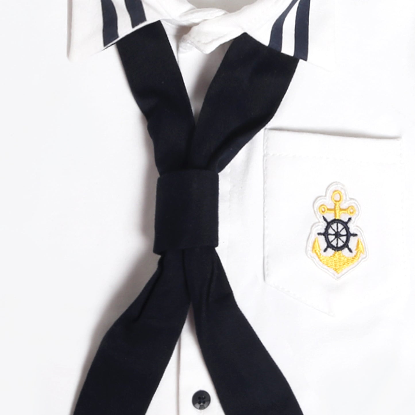 Adorable Sailor Shirt, Shorts & Cap: Cutest Captain on Deck!