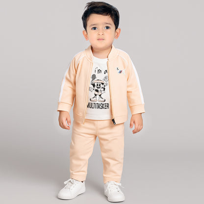 Trendy Jacket, Printed Tee & Joggers: Everyday Style Upgrade