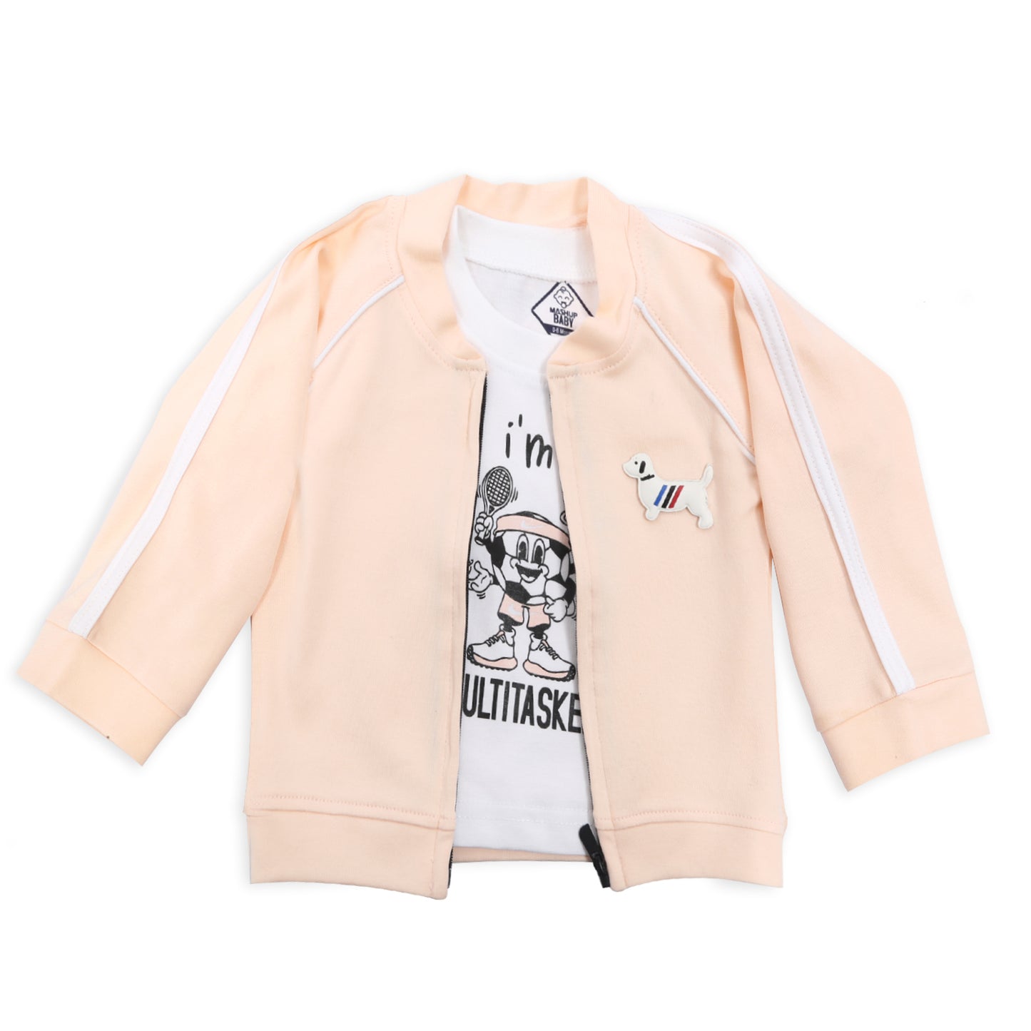 Trendy Jacket, Printed Tee & Joggers: Everyday Style Upgrade