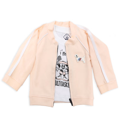 Trendy Jacket, Printed Tee & Joggers: Everyday Style Upgrade